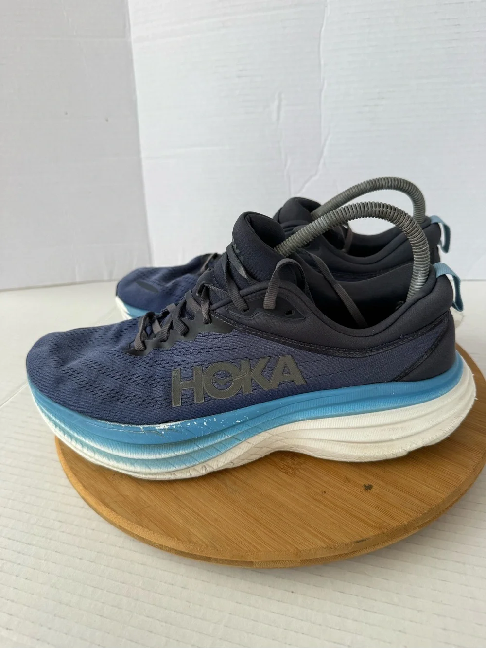 Hoka One One Men Bondi 8 Blue Outer Space Running Shoe 1123202 OSAA Size 10D